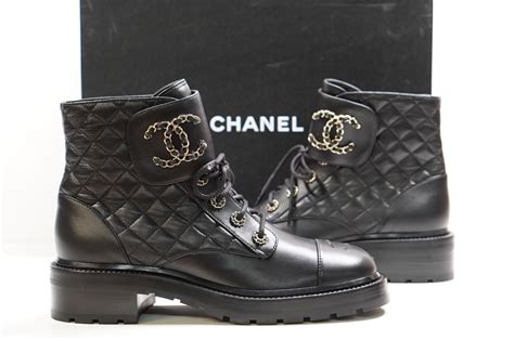 chanel combat boots 2021 price|Chanel quilted combat boots.